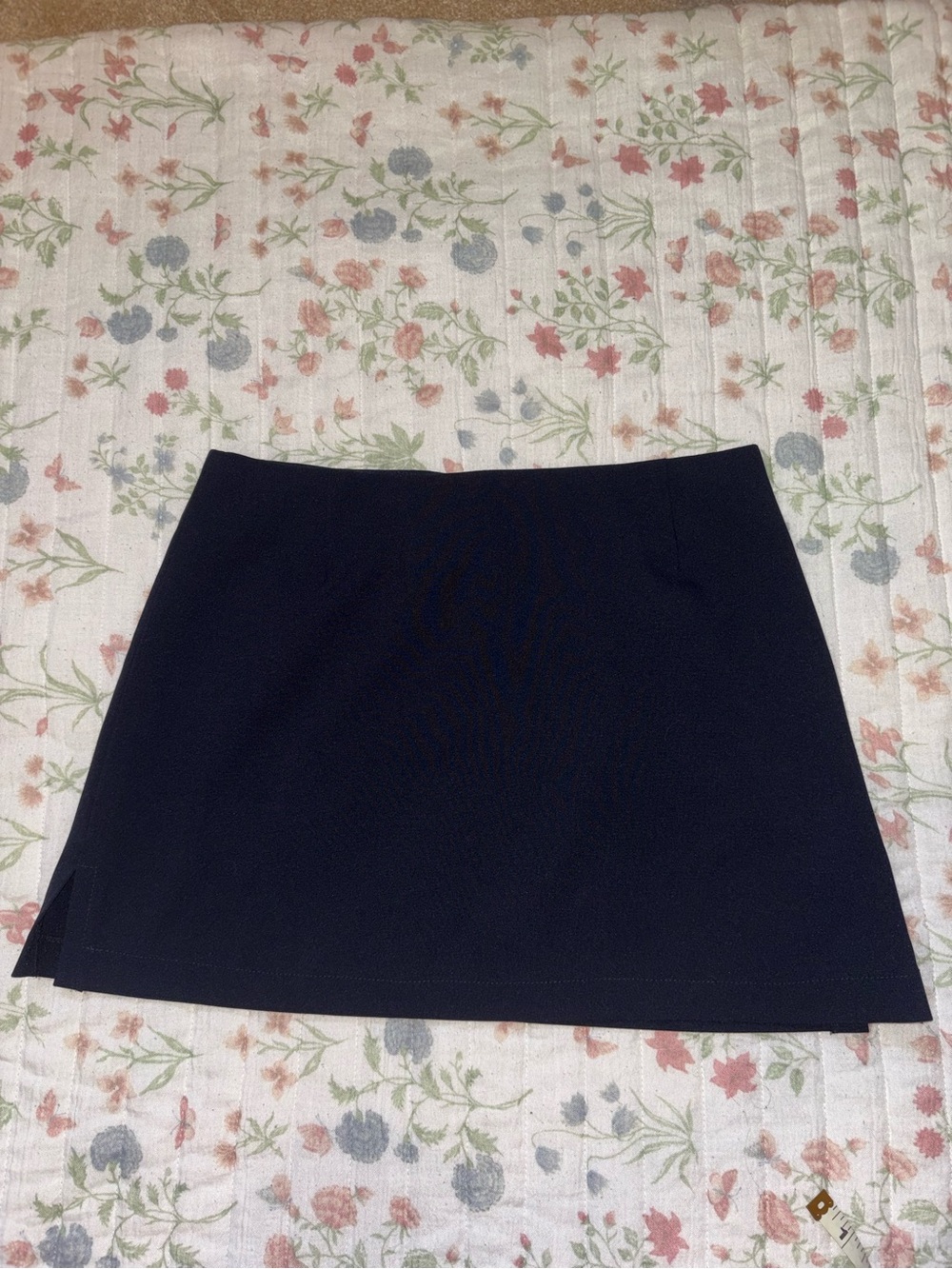 Classic Navy A-Line Mini Skirt